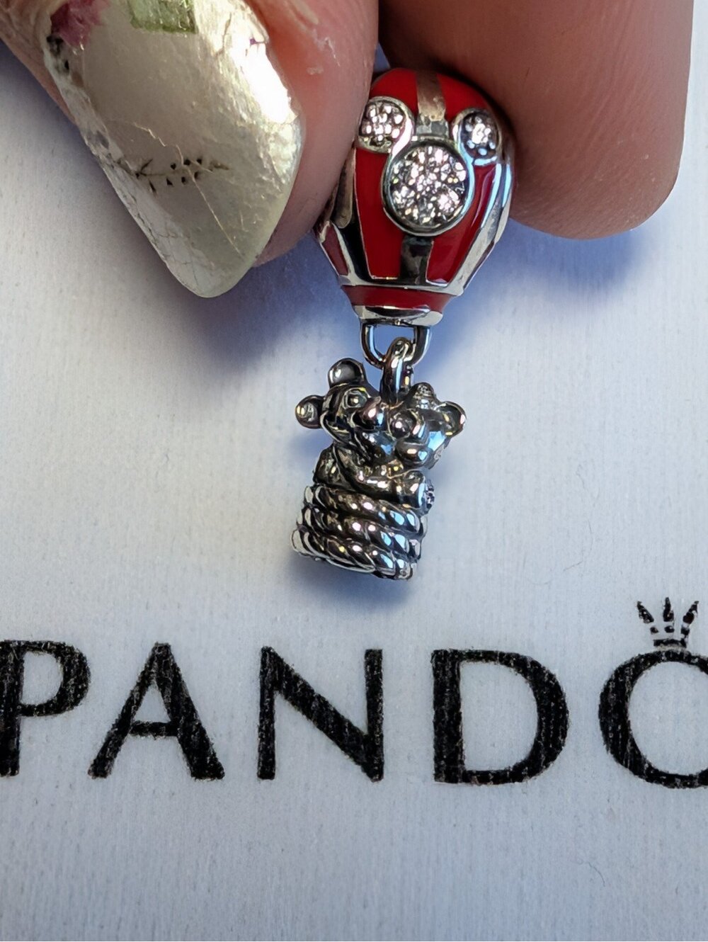 Pandora charm Disney Mickey Minnie hot air balloon